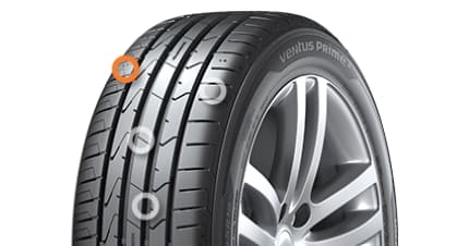 Hankook Ventus Prime3 K125 Bandprofiel
